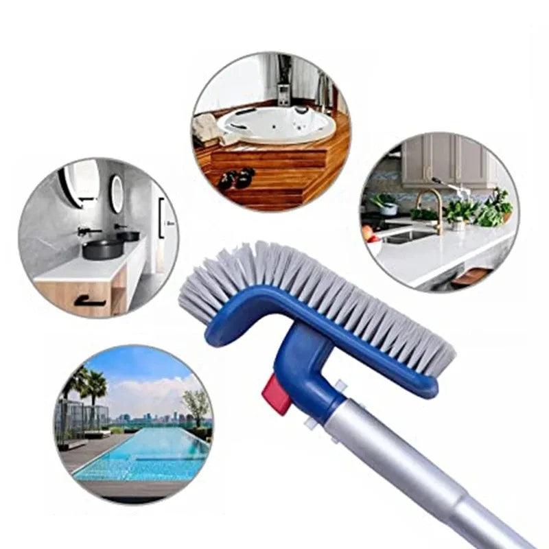 180º Obracana ręczna szczotka do szorowania kątów, do basenu, spa, łazienki, wanny z hydromasażem, narzędzia do czyszczenia
