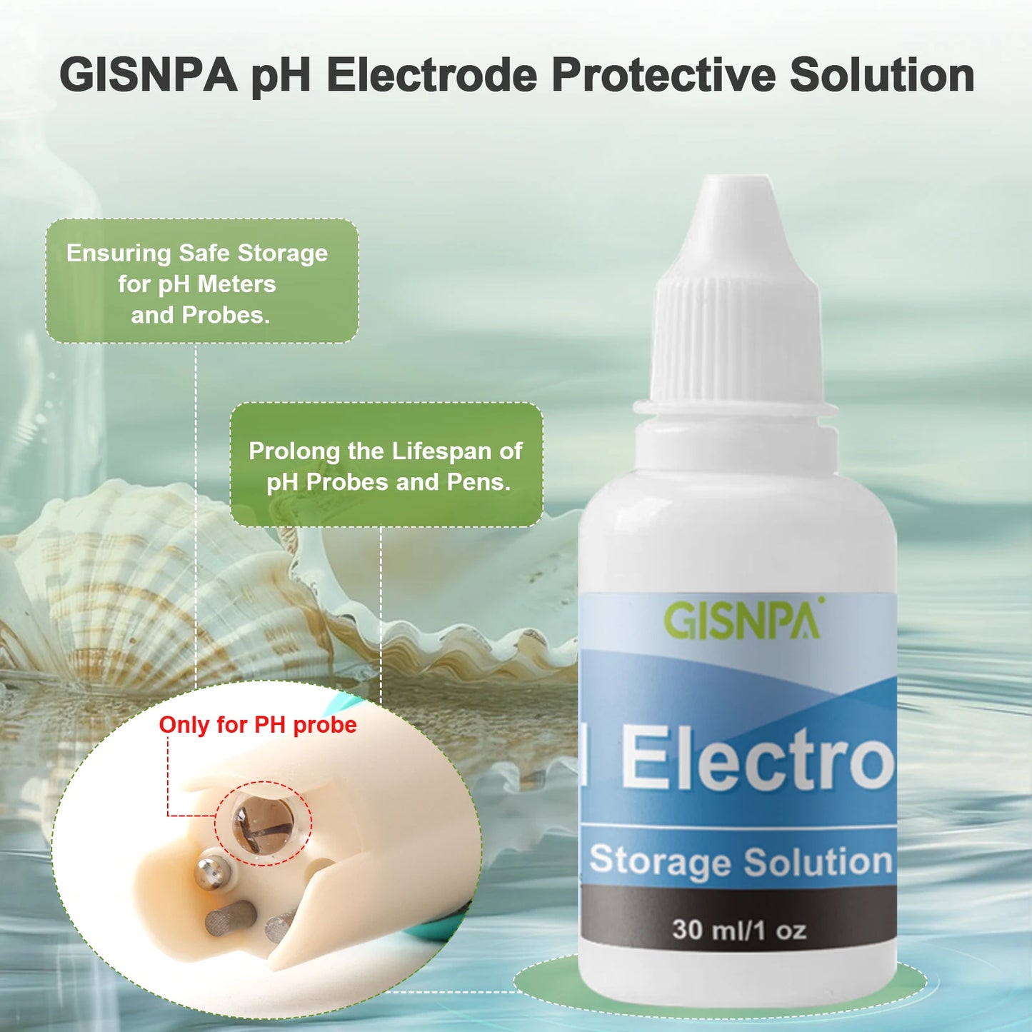 50 ml pH-Meter-Kalibrierflüssigkeits-Kit (pH 4,00, 7,00 & 10,01) Pufferlösung, 30 ml KCL pH-Schutzlösung