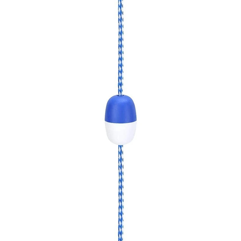 5M Swimming Pool Safety Float Line with 11 Buoys, Nylon Rope Lane Divider, Durable ABS Float Rope for Pool Separation and Water Safety