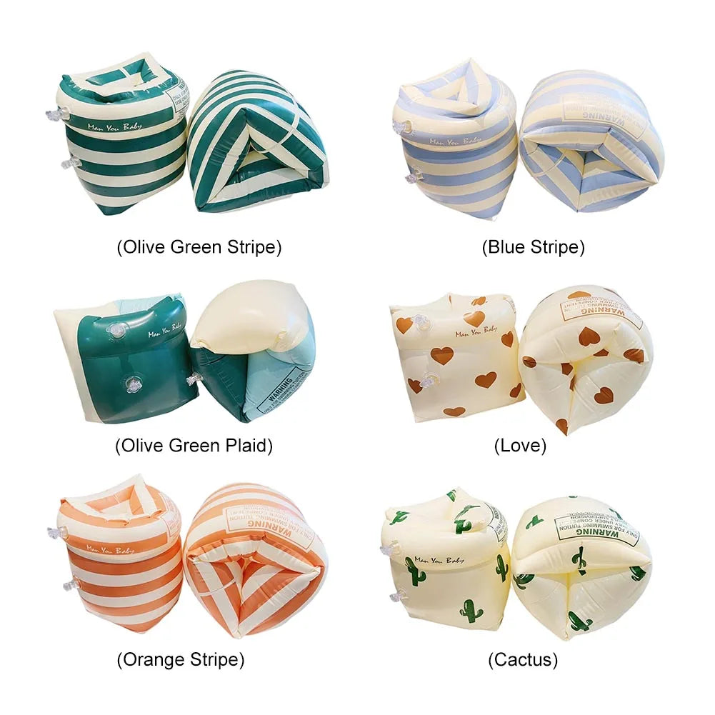 Flotteurs de bras de bain rétro à double airbag