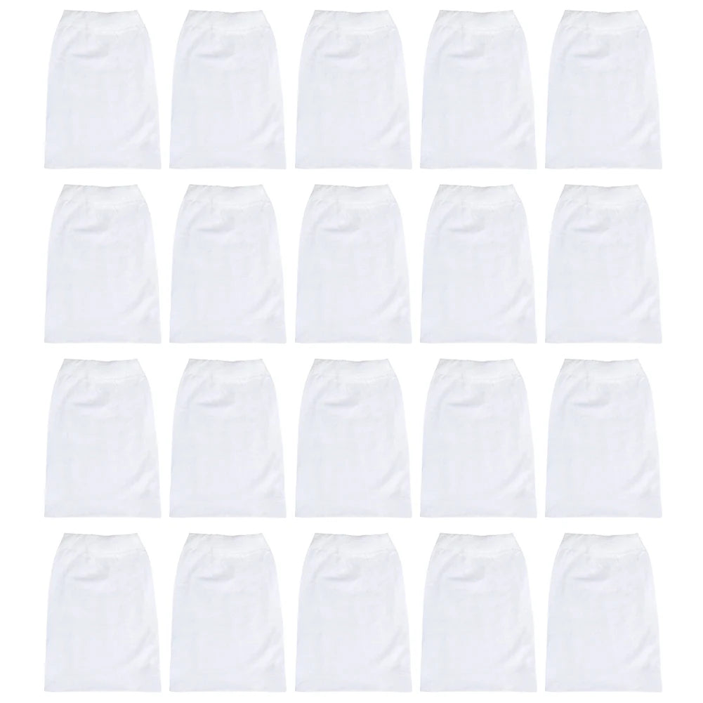 Chaussettes d'écumoire de piscine réutilisables, filtre en maille de nylon ultra-fine pour débris, feuilles et cheveux, compatible avec les paniers de piscines creusées et hors sol