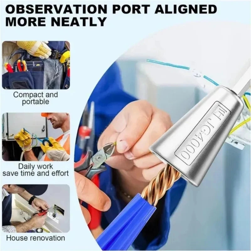 Electrician Wire Twisting Tools 3pcs Quick Connector for 2-6 Electrical Cables, Wire Paralleler