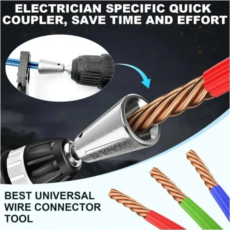 Electrician Wire Twisting Tools 3pcs Quick Connector for 2-6 Electrical Cables, Wire Paralleler