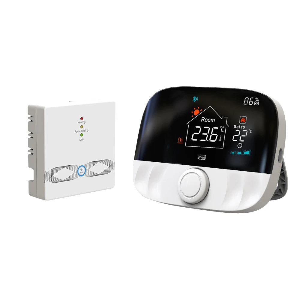 RF433 Wireless Floor Heating Water Gas Boiler Smart Living Temperature Controller, Tuya Smart Home WiFi Thermostat