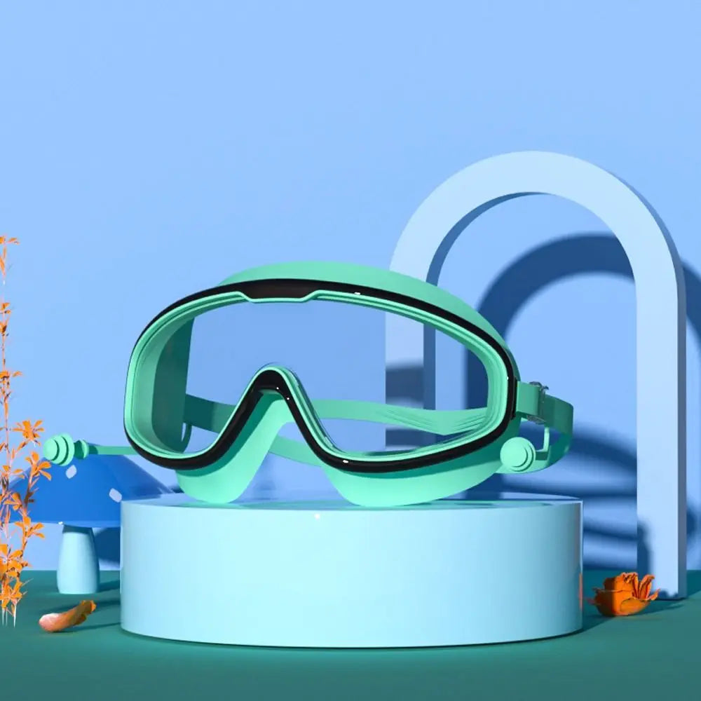 Schwimmbrille für Kinder und Kleinkinder 3-15 Jahre, Antibeschlag, auslaufsicher, klare weite Sicht