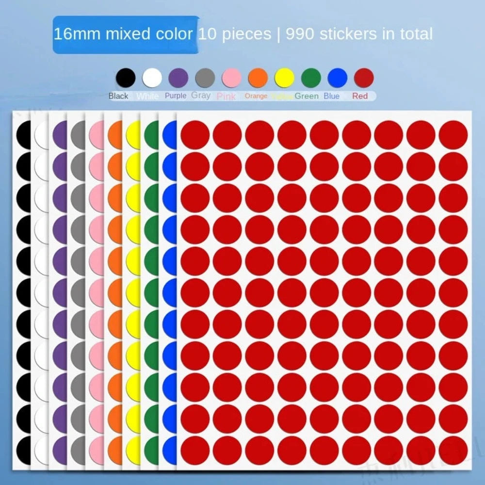 colored dot stickers