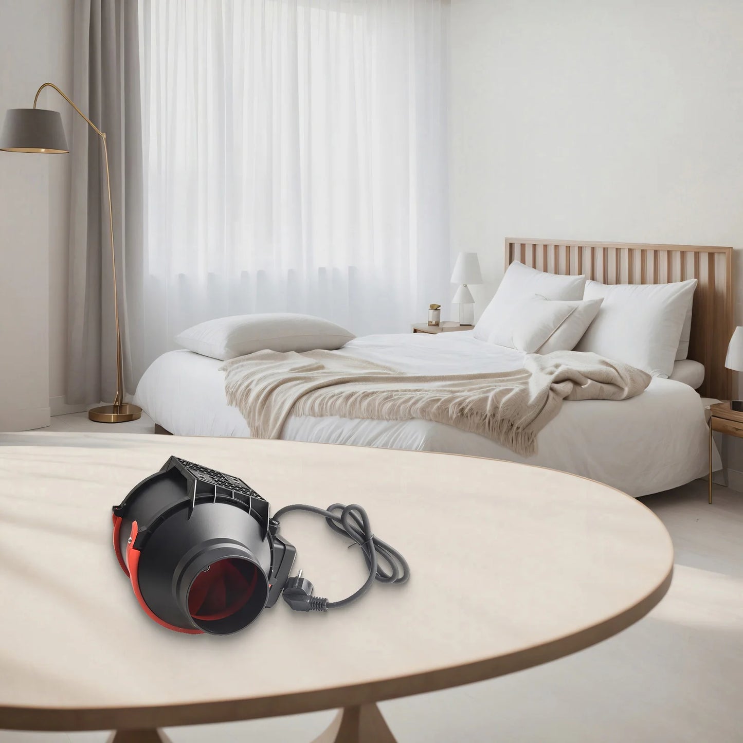 100mm Extracteur de conduit en ligne avec contrôle de vitesse variable pour systèmes CVC domestiques