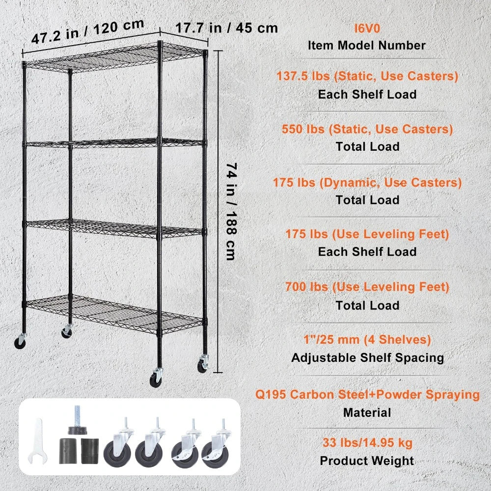 4 Layers Storage Shelf Ladder Shelving Stair High Shelf Unit Bookshelf For Kitchen Warehouse Commercial Space Racks