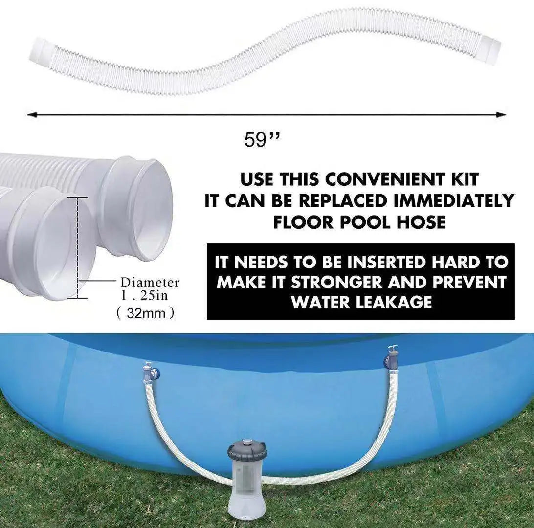 Swimming Pool Hose and Clamp Kit – Durable Replacement Accessory