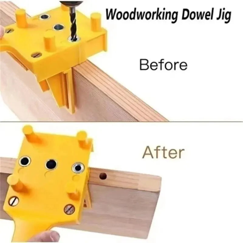 Woodworking Straight Hole Drilling Locator Handheld Furniture Wood Tenon Wooden Board Connection Positioning Drilling Tool