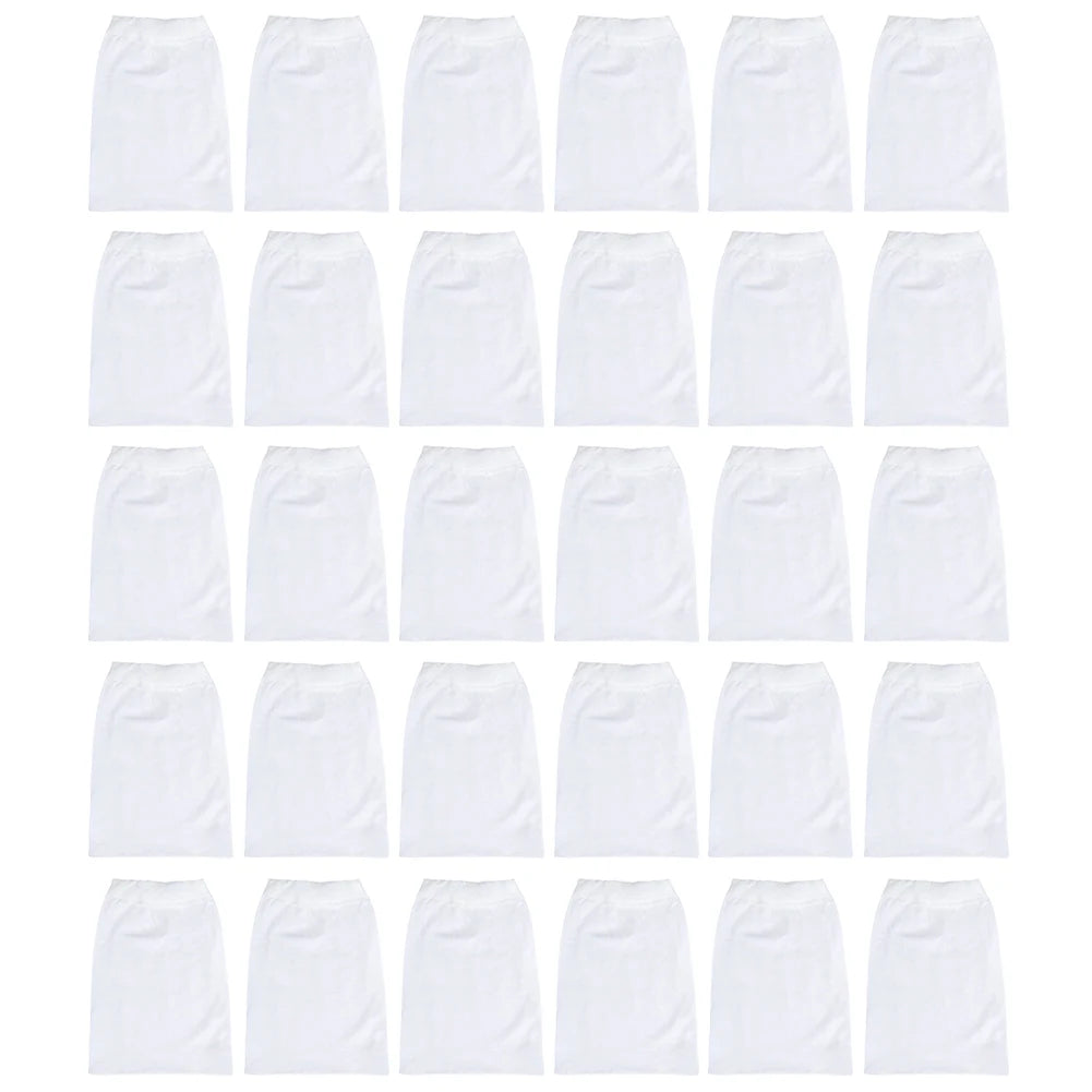 Chaussettes d'écumoire de piscine réutilisables, filtre en maille de nylon ultra-fine pour débris, feuilles et cheveux, compatible avec les paniers de piscines creusées et hors sol