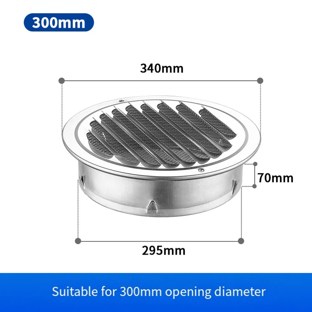 Stainless Steel Round Exhaust Air Grille