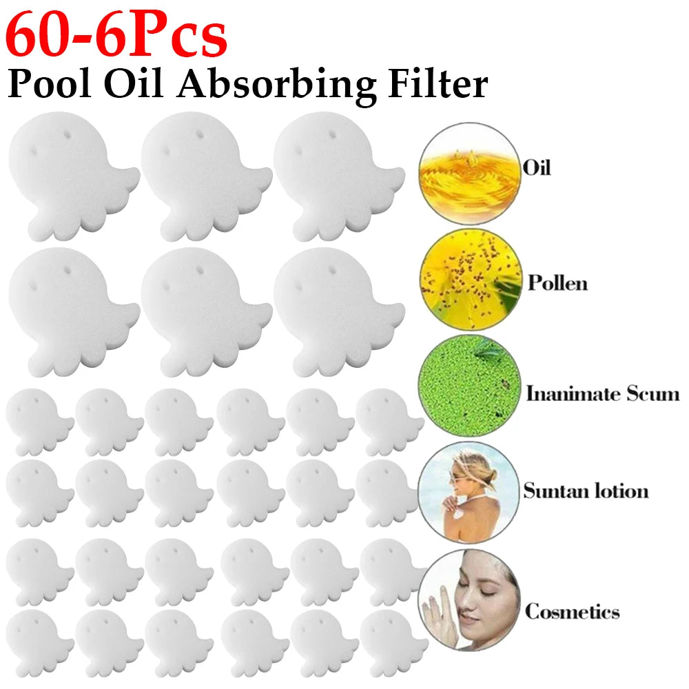 Éponge filtrante absorbante d'huile Octopus pour piscine