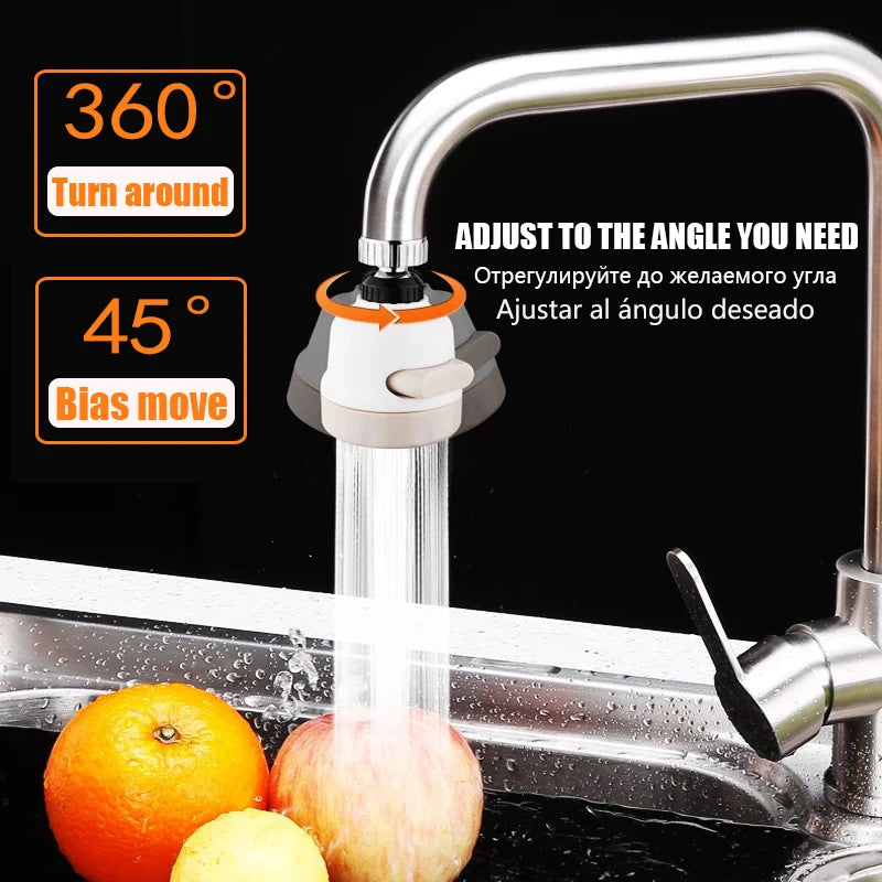 Aérateur de robinet de cuisine rotatif à 360° – Robinet économiseur d'eau, pomme de douche, buse filtrante, diffuseur