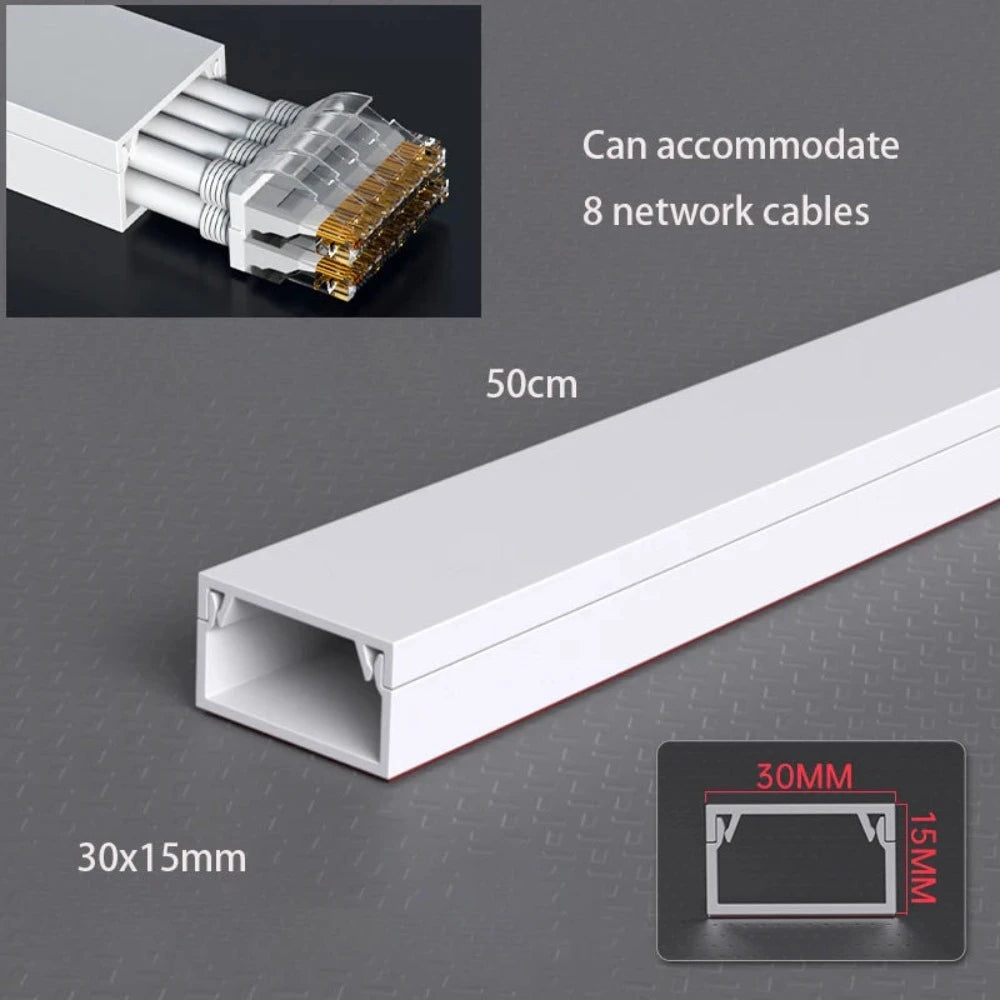 TV-Kabelmanagement, Kabelversteck für die Wand, Kabel-Organizer, Kabelkanal-Set, Kabelverdecksystem, Kabelabdeckungen, PVC-Kabelkanal