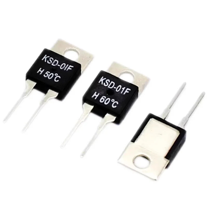 5pcs KSD-01F Interrupteurs de température Normalement ouverts H et normalement fermés D 40 degrés - 130 degrés