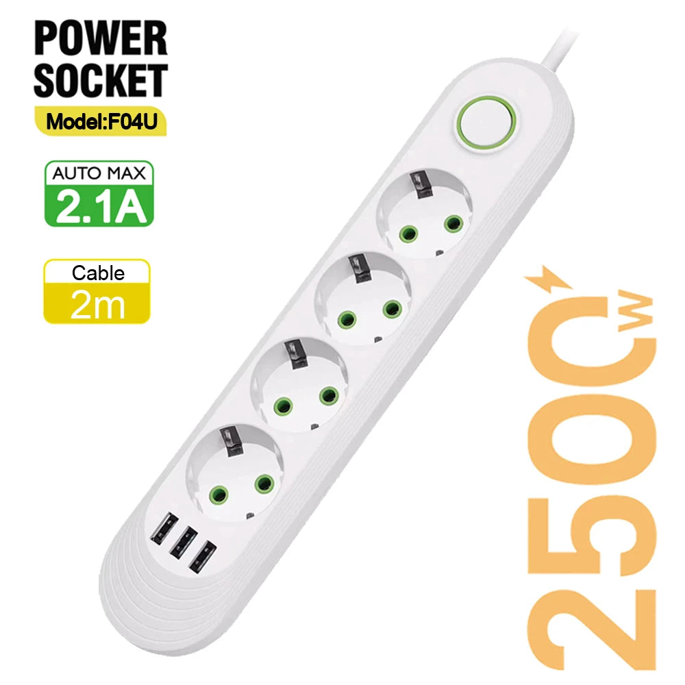Round Pin Power Strip