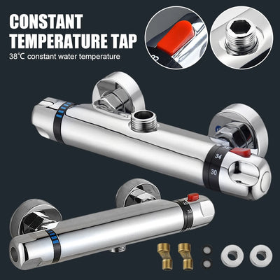 Bathroom Thermostatic Shower Mixing Valves Wall Mount Constant Temperature Control Shower Hot Cold Water Mixer Faucet Valve