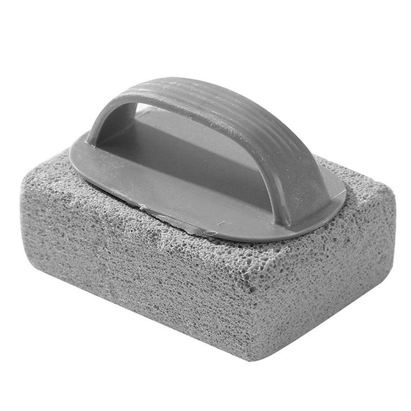 Pool Pumice Stone Cleaner, Calcium and Rust Remover for Pool Tiles, Easy DIY Cleaning Tool with Durable Plastic Handle
