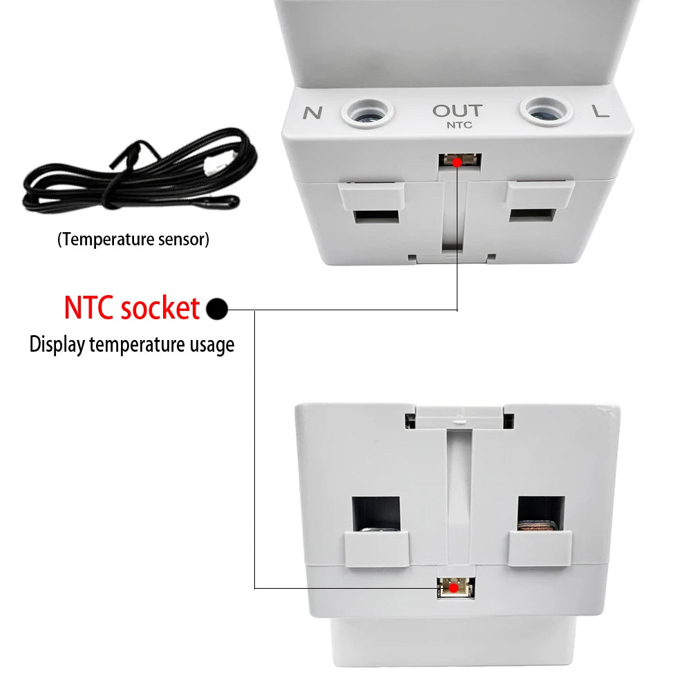 63A Tuya WIFI Smart Life Voltmètre AC170-270V Ampèremètre Wattmètre Compteur de consommation électrique Compteur KWH Compteur d'énergie