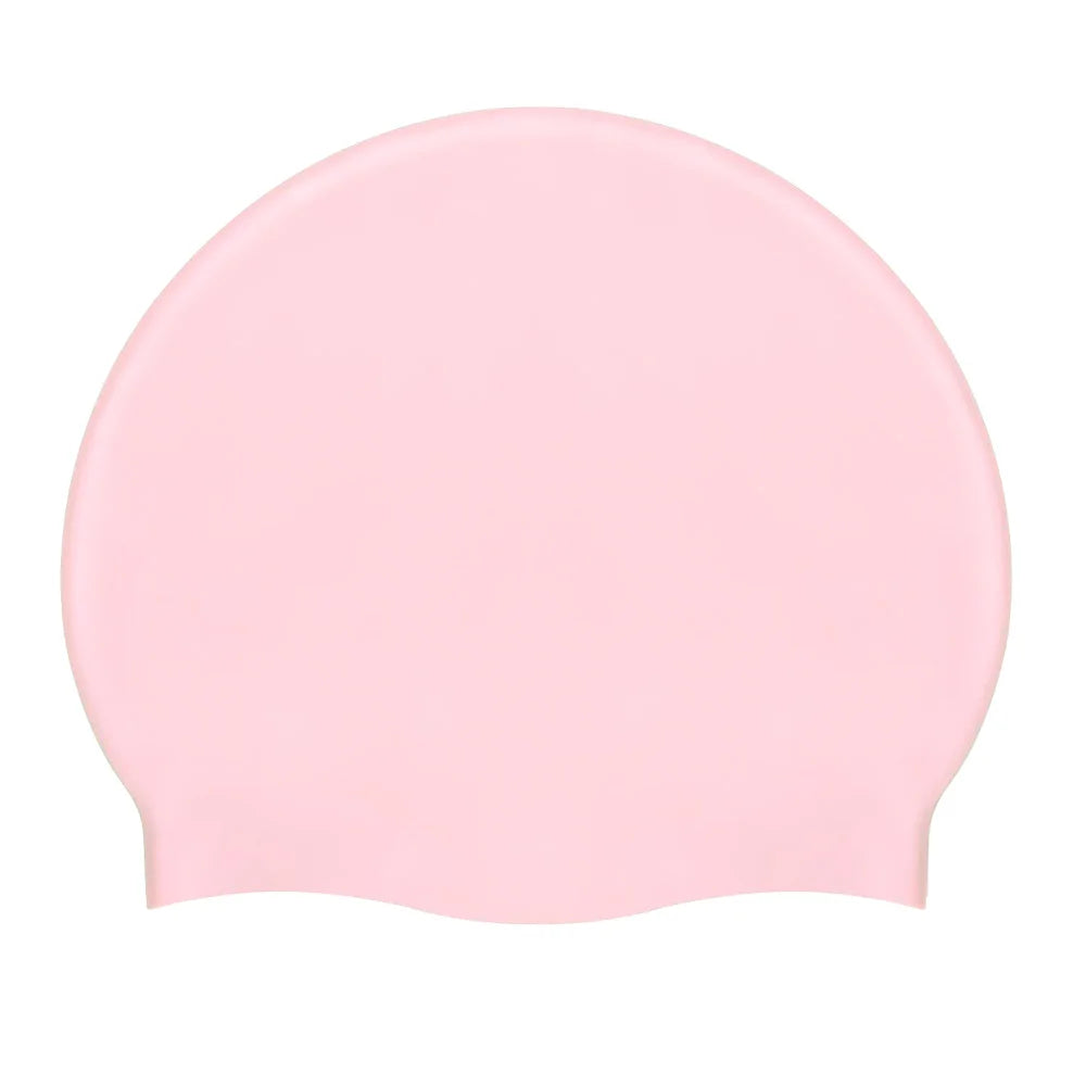 Comfortable Durable Non-Slip Elastic Waterproof Swimming Hat Silicone Swim Cap for Adult & Kids