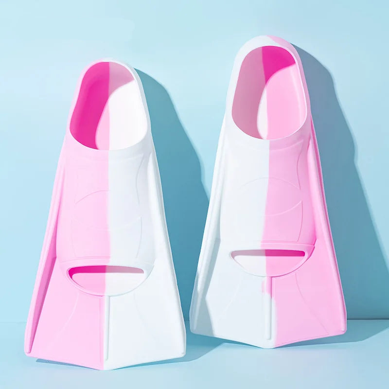 Silikon-Schwimmflossen für Kinder – Flexible Schwimmflossen für Pool, Tauchen und Schwimmtraining (XXS–XL)