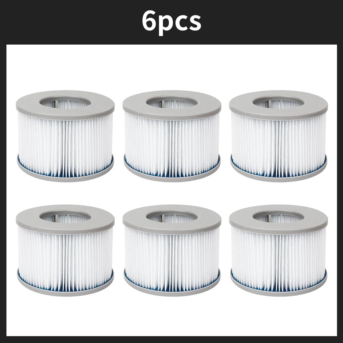 Kit de remplacement de pompe à cartouche de filtre à eau pour jacuzzi gonflable, 2 à 6 pièces, compatible avec la natation