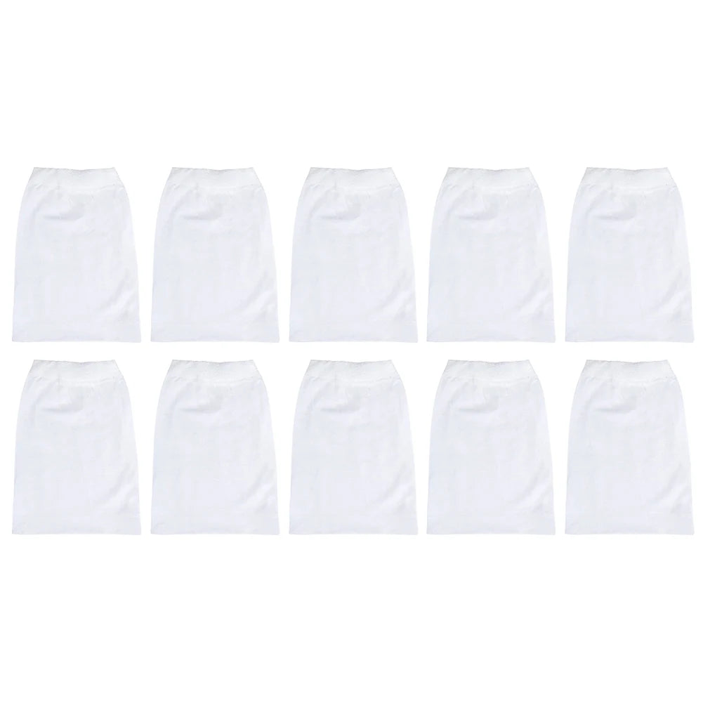 Chaussettes d'écumoire de piscine réutilisables, filtre en maille de nylon ultra-fine pour débris, feuilles et cheveux, compatible avec les paniers de piscines creusées et hors sol