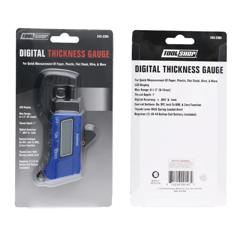 Calibro digitale di spessore ad alta precisione 0-12,7mm - Display LCD