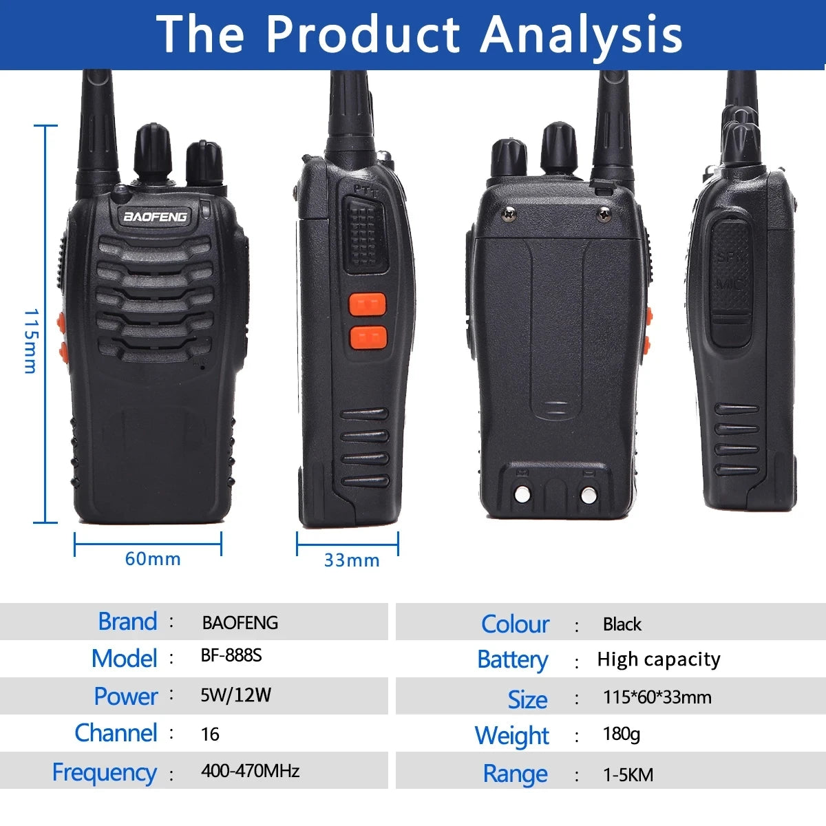 Portable Walkie Talkie
