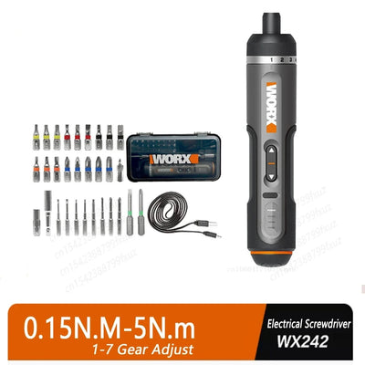 Juego de Destornillador Eléctrico Recargable Inalámbrico de 4V con 30 Puntas Juego de Herramientas de Precisión