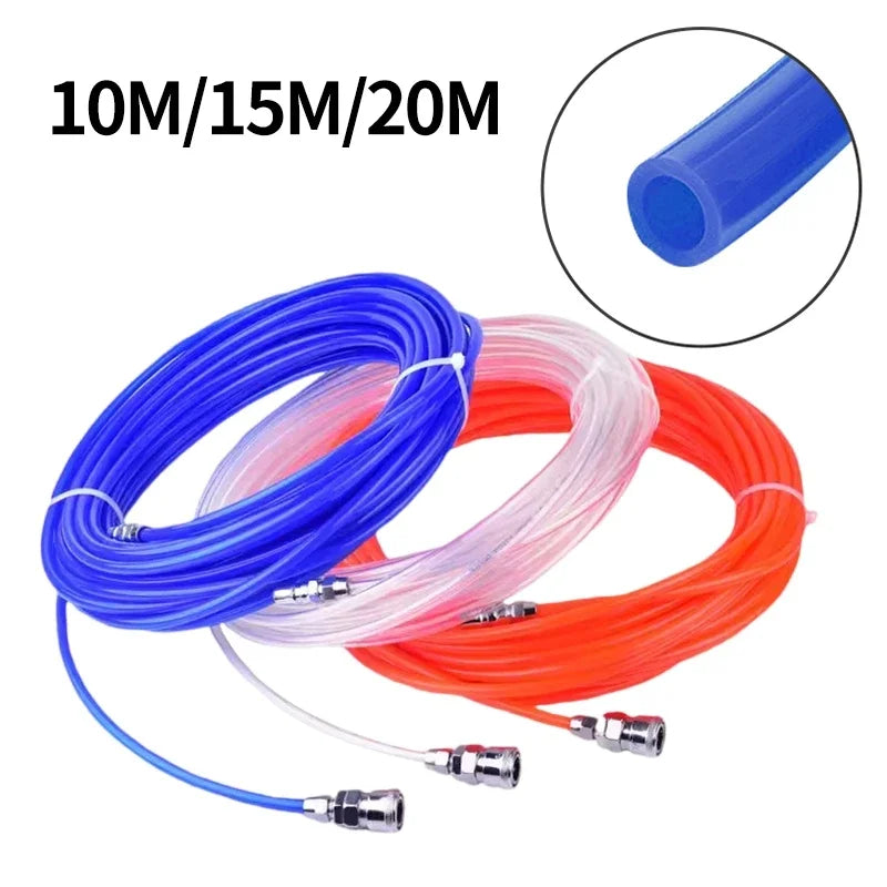 Tubo Pneumatico da 10m/15m/20m Metri 8*5mm Tubo Linea Aria Tubo Componenti Aria Tubo in Poliuretano PE per Compressore
