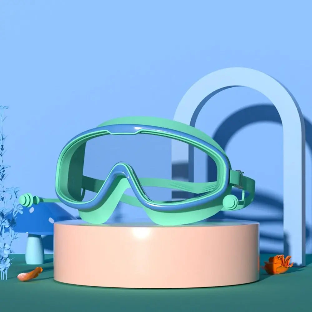 Schwimmbrille für Kinder und Kleinkinder 3-15 Jahre, Antibeschlag, auslaufsicher, klare weite Sicht