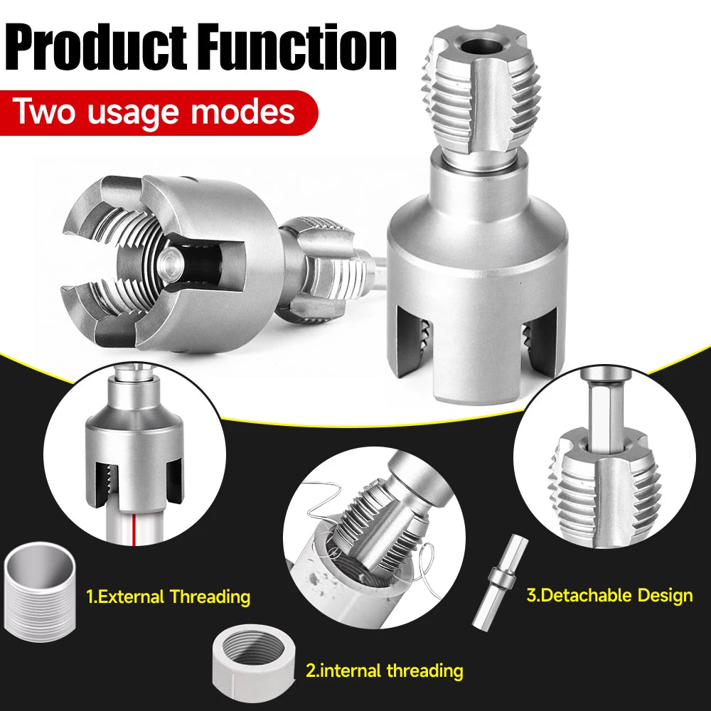 DN15 DN20 Integrated Internal & External Pipe Threading Tool