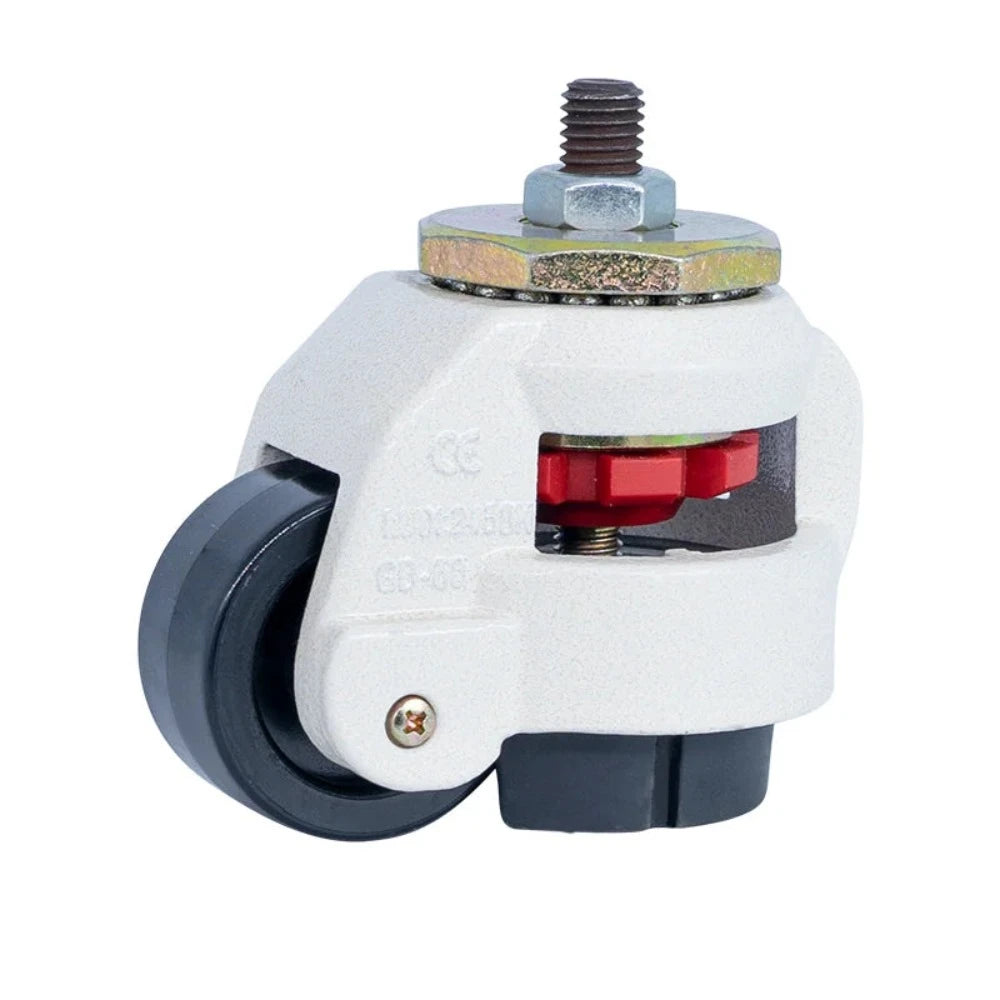 Roue de réglage du niveau, roulettes industrielles robustes pour machines lourdes GD40F/60F/80F, charge pivotante 500KG pour roues de meubles