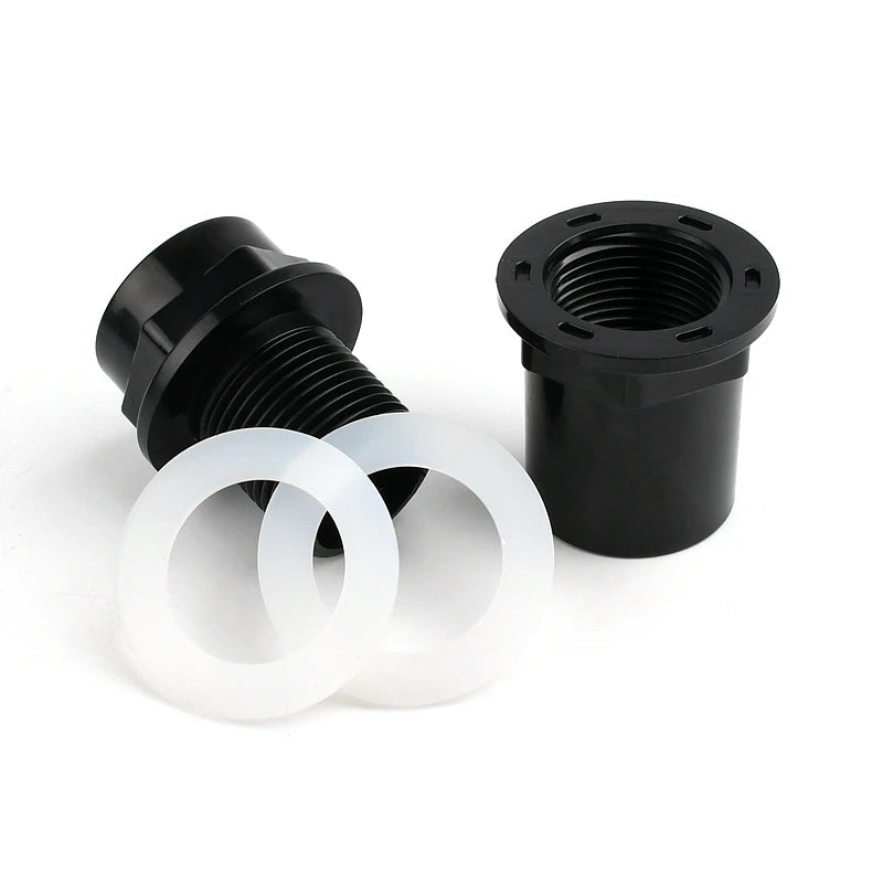 PVC Connecteurs de Tuyaux Drainage Aquarium Entrée Sortie Raccords Irrigation de Jardin