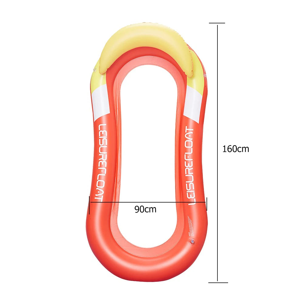 Water Hammock Inflatable Pool Float Lounge Chair