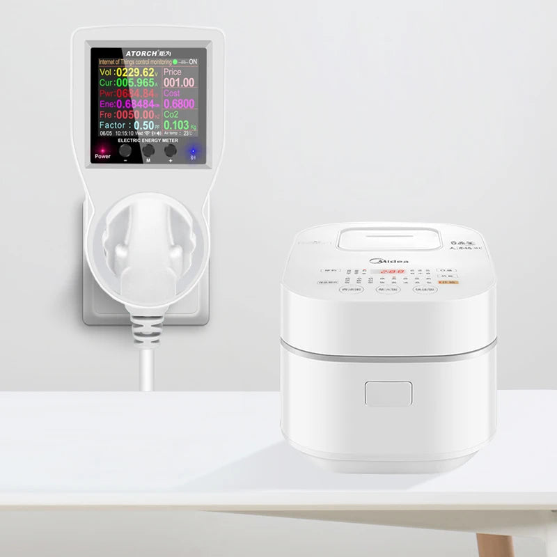 16A Prise Intelligente Tuya WIFI AC220V 110V Wattmètre Numérique Prise EU Consommation d'électricité Puissance KWH Compteur d'énergie US AU FR
