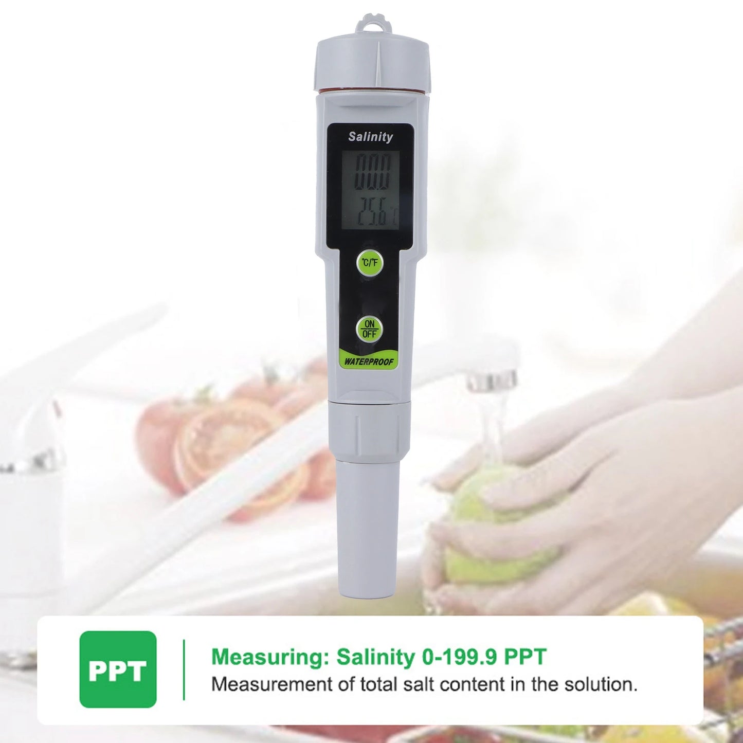 Testeur de salinité numérique de type stylo