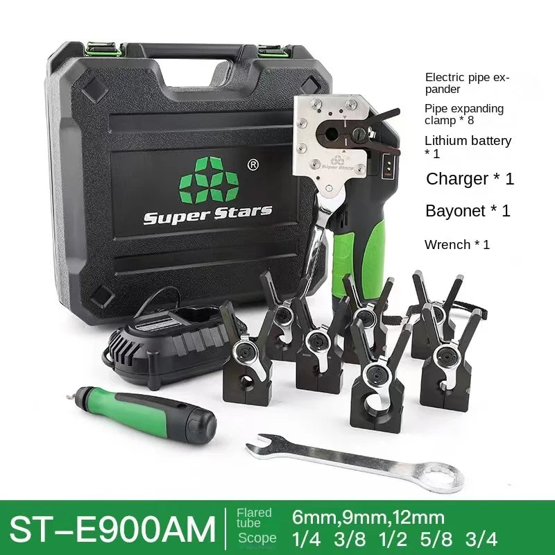 Kit d'outils d'évasement de tubes en cuivre sans fil : extenseur automatique ST-E900A pour CVC et réfrigération