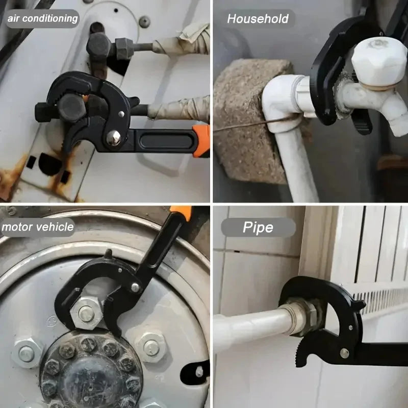 Llave Inglesa Universal de Acero al Carbono - Herramienta de Mano Multifuncional para Fontanero