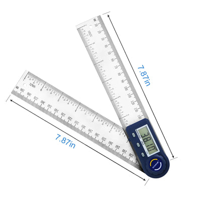 200mm Electronic Protractor Stainless Steel Digital Angle Ruler Inclinometer Angle Finder Digital Angle Gauge