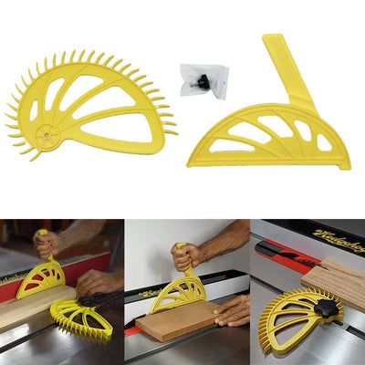 Blocco di spinta regolabile per falegnameria per seghe da banco e tavoli router - Strumento ausiliario senza soluzione di continuità