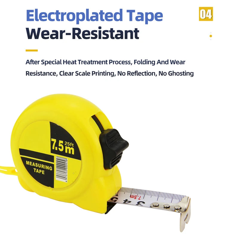 Mètre ruban 2M 3M 5M règle de mesure métrique outil de mesure de distance règle de mètre ruban en acier longueur outils de mesure en métal