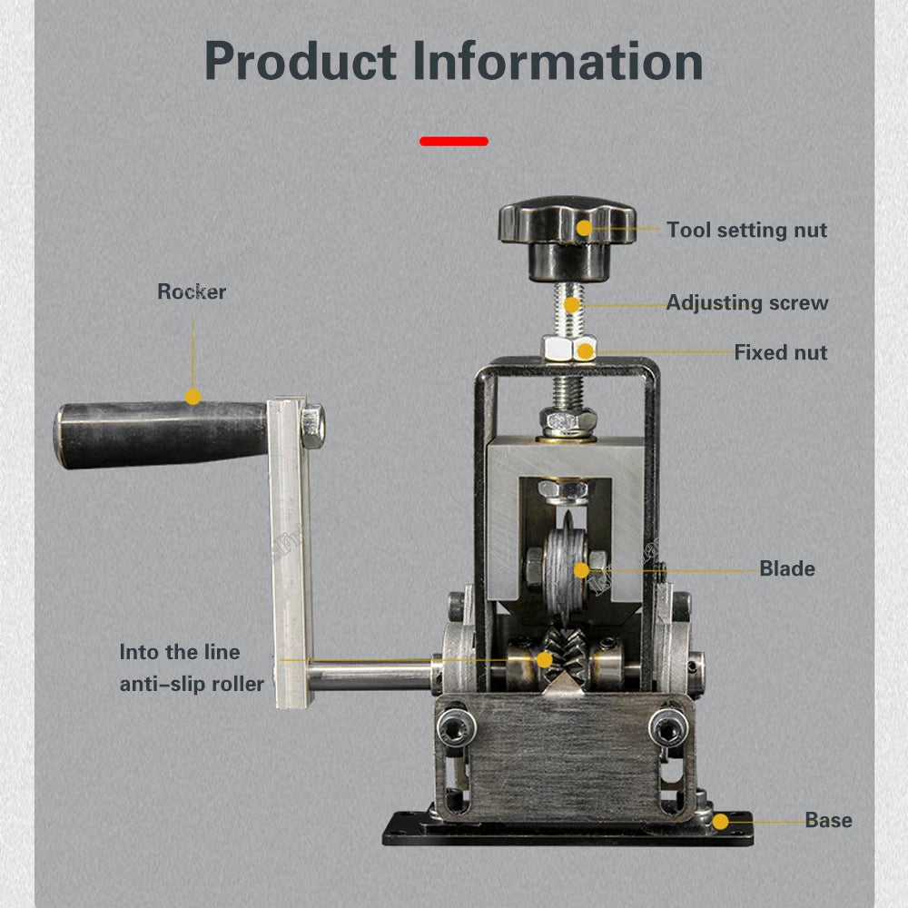 Herramienta manual portátil para pelar cables de cobre reciclado