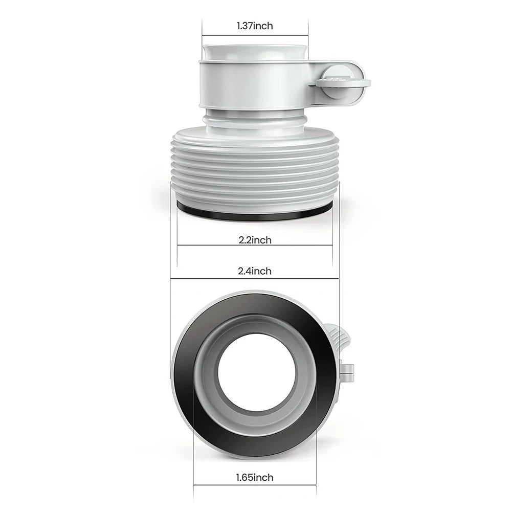 Pool Hose Adapter for Sand Pump | Type B Hose Connector for Intex Pool Filter Pumps