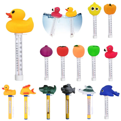 Cartoon Pattern Pool Water Temperature Meter Accurate Portable Swimming Pool Thermometer