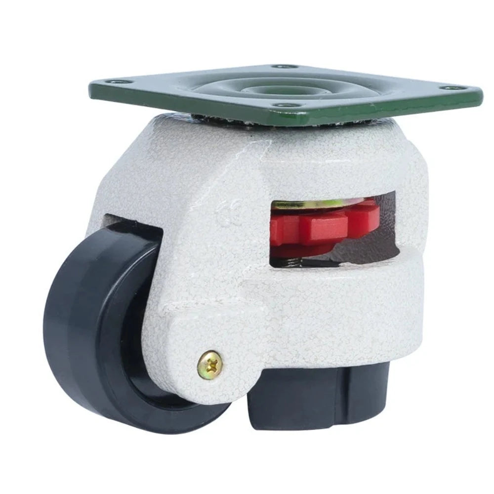 Roue de réglage du niveau, roulettes industrielles robustes pour machines lourdes GD40F/60F/80F, charge pivotante 500KG pour roues de meubles