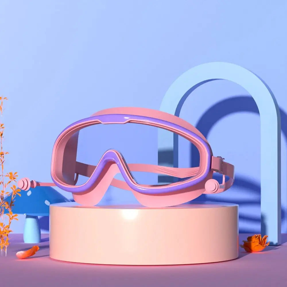 Schwimmbrille für Kinder und Kleinkinder 3-15 Jahre, Antibeschlag, auslaufsicher, klare weite Sicht