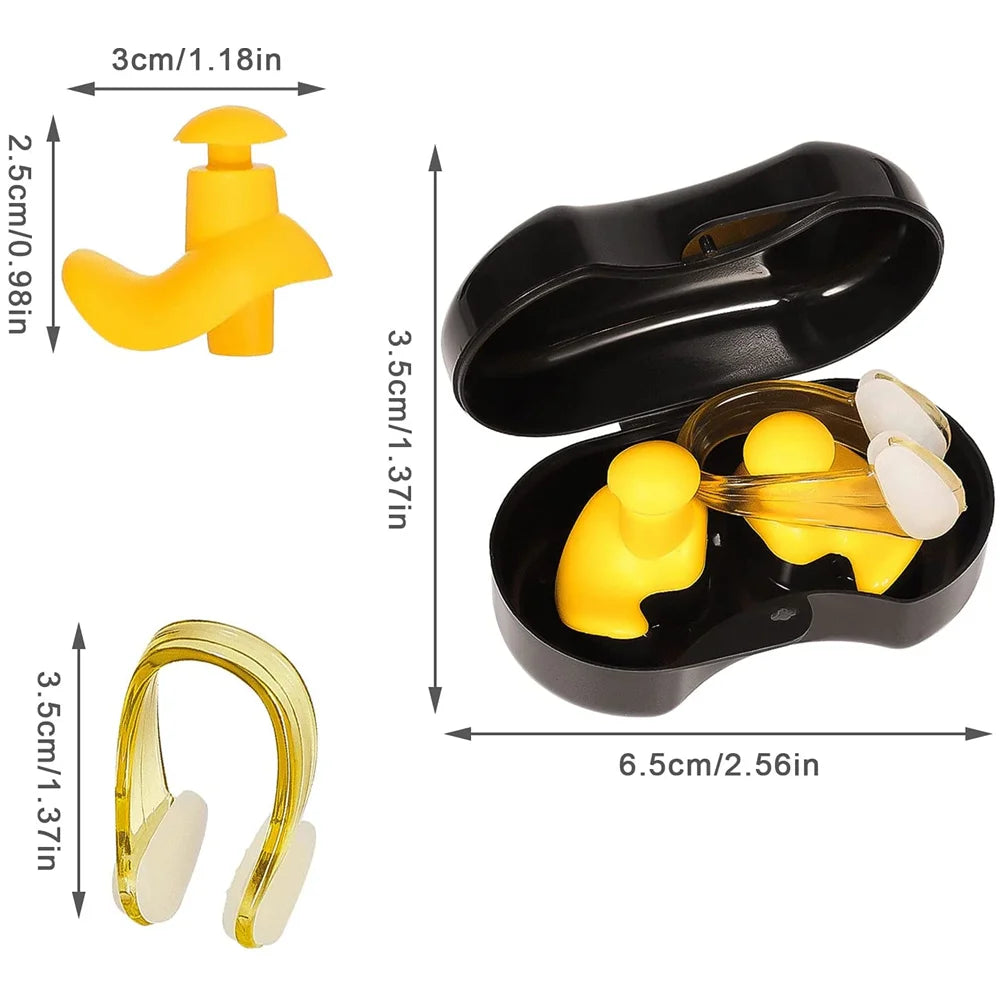 Ensemble de bouchons d'oreilles et pince-nez pour la natation